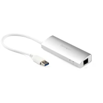 3PT PORTABLE USB 3.0 HUB + GBE IN