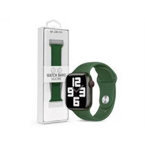 DEVIA APPLE WATCH SZILIKON SPORT SZÍJ - SILICONE DELUXE SERIES SPORT WATCH BAND - 42 / 44 / 45 / 49 MM - GREEN DEVIA