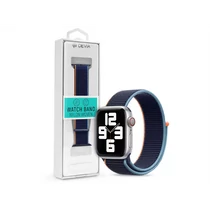 DEVIA APPLE WATCH SZÖVET SPORT SZÍJ - NYLON WOVEN DELUXE SERIES SPORT3 WATCH LOOP - 42 / 44 / 45 / 49 MM - DEEP NAVY DEVIA