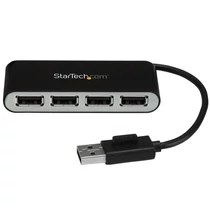 4 PORT PORTABLE USB 2.0 HUB .