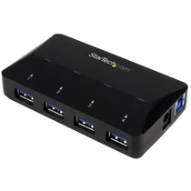 4-PORT USB 3 HUB + 2.4A DCP .