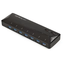 7-PT USB 3.0 HUB + CHARGE PTS 2X2.4A DEDICATED FAST CHARGE PTS