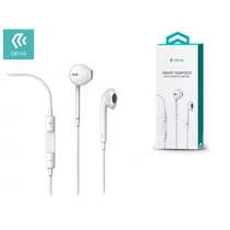 DEVIA UNIVERZÁLIS SZTEREÓ FELVEVŐS FÜLHALLGATÓ - 3,5 MM JACK - SMART EARPODS - WHITE DEVIA