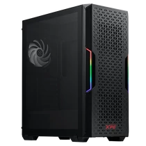 ADATA XPG Ház Midi ATX Starker AIR, 2x120mm ventilátor, Tápegység nélkül, üvegfalú, fekete ADATA