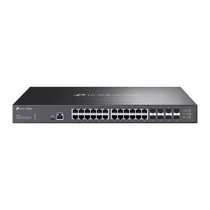 TP-LINK Switch 24x10Gbps + 8x10Gbps SFP+ + 1xkonzol port + 1xType-C konzol port, Menedzselhető Rackes, SX3832 TP-Link