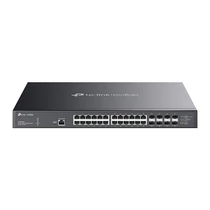 TP-LINK Switch 32x10Gbps(24x10G POE + +) + 8x10G SFP + , Menedzselhető Rackes, SX3832MPP TP-Link