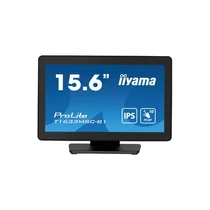 iiyama touch monitor, 15,6", 1920 x 1080, 16:9, 450cd, 5ms, 1000:1, HDMI / DP / UDBx2, T1633MSC-B1 Iiyama