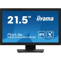 iiyama touch monitor, 21,5", 1920x1080, 16:9, 305cd, 8ms, 1000:1, VGA / HDMI / DP / USB, T2234MSC-B1S Iiyama