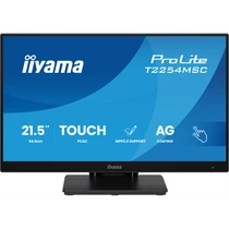IIYAMA touch IPS monitor 21.5" T2254MSC-B1AG, 1920x1080, 16:9, 300cd / m2, 4ms, HDMI / DP,  hangszóró Iiyama