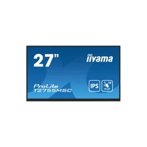 iiyama touch IPS monitor, 27", 1920 x 1080, 16:9, 400cd, 5ms, 1000:1, HDMI / DP / USBx2, T2755MSC-B1 Iiyama