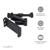 Nedis TCMT210BK autós tablet / telefon tartó konzol 4,7 - 12,5", fejtámlára NEDIS