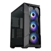 COOLER MASTER Ház Midi ATX MasterBox TD500 MESH V2 ARGB, Tápegység nélkül, Üvegfalú, Fekete Cooler Master