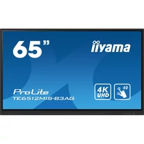 iiyama touch IPS monitor, 65", 3840 x 2160, 16:9, 400cd, 8ms, 1200:1, VGA / HDMIx4 / USB-C / USBx5 / RJ45x3 / RS-232C / IR Iiyama