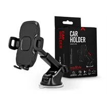 MAXLIFE UNIVERZÁLIS MŰSZERFALRA / SZÉLVÉDŐRE HELYEZHETŐ PDA / GSM AUTÓS TARTÓ - MAXLIFE MXCH-03 CAR HOLDER - FEKETE HAFFNER