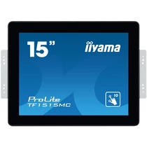 iiyama touch monitor, 15", 1024x768, 4:3 315cd, 8ms, 800:1,VGA / HDMI / DP, Open frame, TF1515MC Iiyama