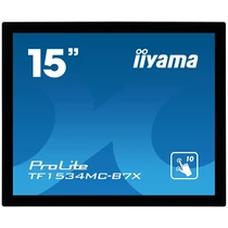 iiyama touch monitor, 15", 1024x768, 4:3, 330cd, 8ms, 700:1,VGA / HDMI / DP, Open frame, TF1534MC Iiyama