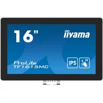 iiyama touch monitor, 15,6", 1920 x 1080, 16:9, 450cd, 25ms, 1000:1, VGA / HDMI / DP TF1615MC-B1 Iiyama