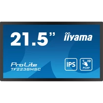 IIYAMA touch IPS monitor 21.5" TF2238MSC-B1, 1920x1080, 16:9, 525cd / m2, 5ms, DP / HDMI / /USB, hangszóró,  open frame Iiyama