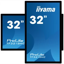 iiyama 24 / 7 touch monitor, 31,5", 1920 x 1080, 16:9, 500cd, 8ms, 3000:1, VGA / HDMI / DP TF3215MC-B2 Iiyama