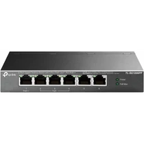 TP-LINK Switch 6x1000Mbps(3xPOE+ + 1xPOE + +) Fémházas Asztali, TL-SG1006PP TP-Link