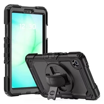 Tech-Protect Solid ütésálló tok Galaxy Tab A9 / A11 8,7" kijelzővédővel - fekete - ECO DEVIA