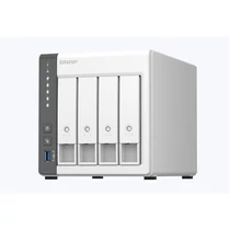 QNAP NAS 4 fiókos 4x2,0 GHz, 4GB RAM, 1x1000Mbps + 1x2500Mbps, 1xUSB3.2 - TS-433-4G