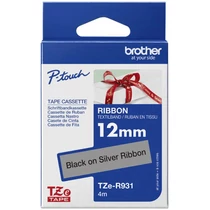 BROTHER Textil szalag TZe-R931, Fekete alapon ezüst, 12mm  0.47", 4 méter Brother