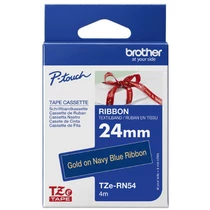 Brother textil szalag TZE-RN54, Sötétkék alapon arany, 24mm, 4m Brother