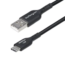 2M USB-A TO USB-C CABLE BLACK CORD USB 2.0 DATA TRANSFER