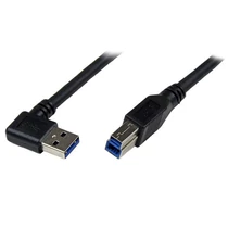 1M USB 3 CABLE RIGHT ANGLE BK .