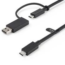 USB-C CABLE WITH USB-A ADAPTER .