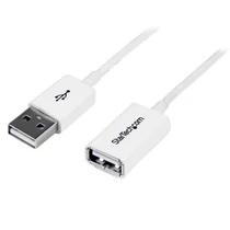 2M WHITE USB EXTENSION CABLE .