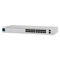 UBiQUiTi Switch 24x1000Mbps (16xPOE + ), 2x1000Mbps SFP, Menedzselhető, Rackes - USW-24-POE