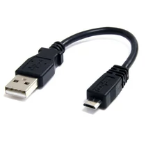 6IN USB A TO MICRO B USB CABLE .