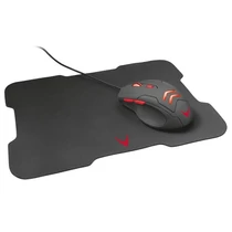 OMEGA optikai gamer egér, VARR, VSETMPX4, GAMING 800-3200DPI, fekete + egér pad