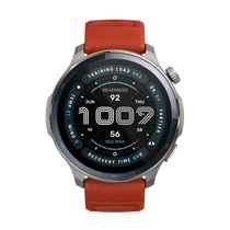 Amazfit Balance 2, Black + Red Silicone strap