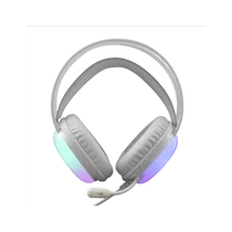 WHITE SHARK PEACOCK-W, GH-2444W, gamer fejhallgató, RGB, fehér, (3.5 Jack + USB) White Shark