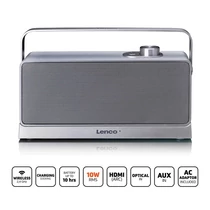 Lenco WTVS-100SI vezeték nélküli TV-hangszóró töltőállomással Lenco