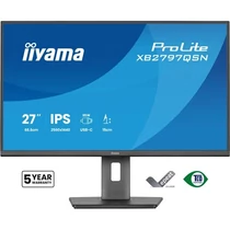 iiyama Prolite IPS monitor, 27", 2560 x 1440, 16:9, 350cd, 1ms, 1000:1 HDMI / DP / USBC / LAN, XB2797QSN-B1 Iiyama