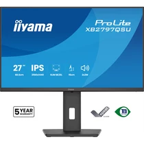 IIYAMA ProLite monitor, IPS, 27", 2560x1440, 16:9, 350 cd / m˛, 1ms, 1000:1, HDMI / DisplayPort / USB, Iiyama