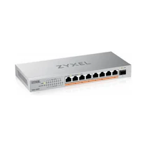 ZYXEL Switch 8x2500Mbps(8xPOE + +) + 1xSFP+  Fémházas Asztali, XMG-108HP-EU0101F Zyxel