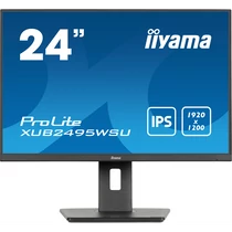IIYAMA ProLite monitor, IPS, 24.1", 1920x1200, 16:10, 300 cd / m˛, 4ms, 1000:1, HDMI / DisplayPort / USB, Iiyama
