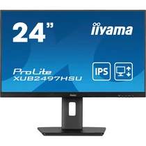 IIYAMA ProLite monitor, IPS, 23.8", 1920x1080, 16:9, 250 cd / m˛, 4ms, 1000:1, HDMI / DisplayPort / USB, Iiyama