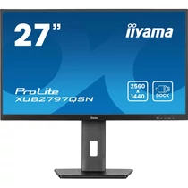 iiyama Prolite IPS monitor, 27", 2560 x 1440, 16:9, 300cd, 1ms, 1300:1, HDMI / DPx2 / USB-Cx2 / USBx4 / RJ45, XUB2797QSN-B2 Iiyama