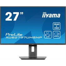 IIYAMA ProLite monitor, IPS, 27", 3840x2160, 16:9, 350 cd / m˛, 4ms, 1300:1, HDMI / DisplayPort / USB-C / RJ45 / 4xUSB Iiyama