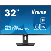 IIYAMA ProLite monitor, IPS, 31.5", 3840x2160, 16:9, 350 cd / m˛, 4ms, 1000:1, HDMI / DisplayPort / 2xUSB / RJ45 Iiyama