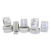 TT MATTE WHITE PP 44X19MM 2/BOX 1000/R PERM ADH 76MM CORE RFID