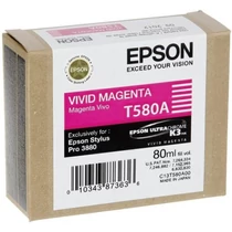 Epson T580A Patron Vivid Magenta 80ml (Eredeti)