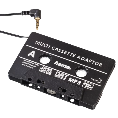 HAMA 17524, CD ADAPTER KAZETTA AUTORÁDIÓHOZ, FEKETE HAMA