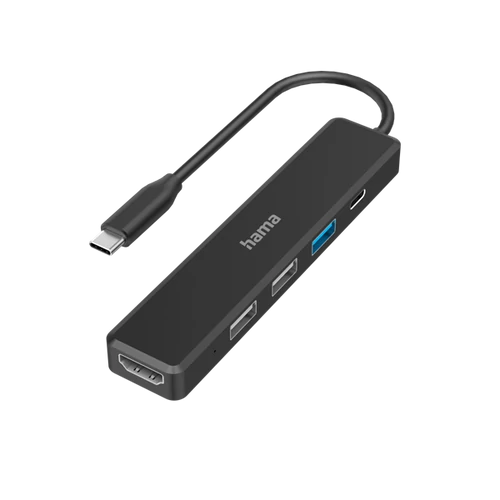 HAMA 200117, USB 3.2 GEN1 TYPE-C 5IN1 DOKKOLÓ ADAPTER (USB3.2, USB 2.0, HDMI, TYPE-C) HAMA